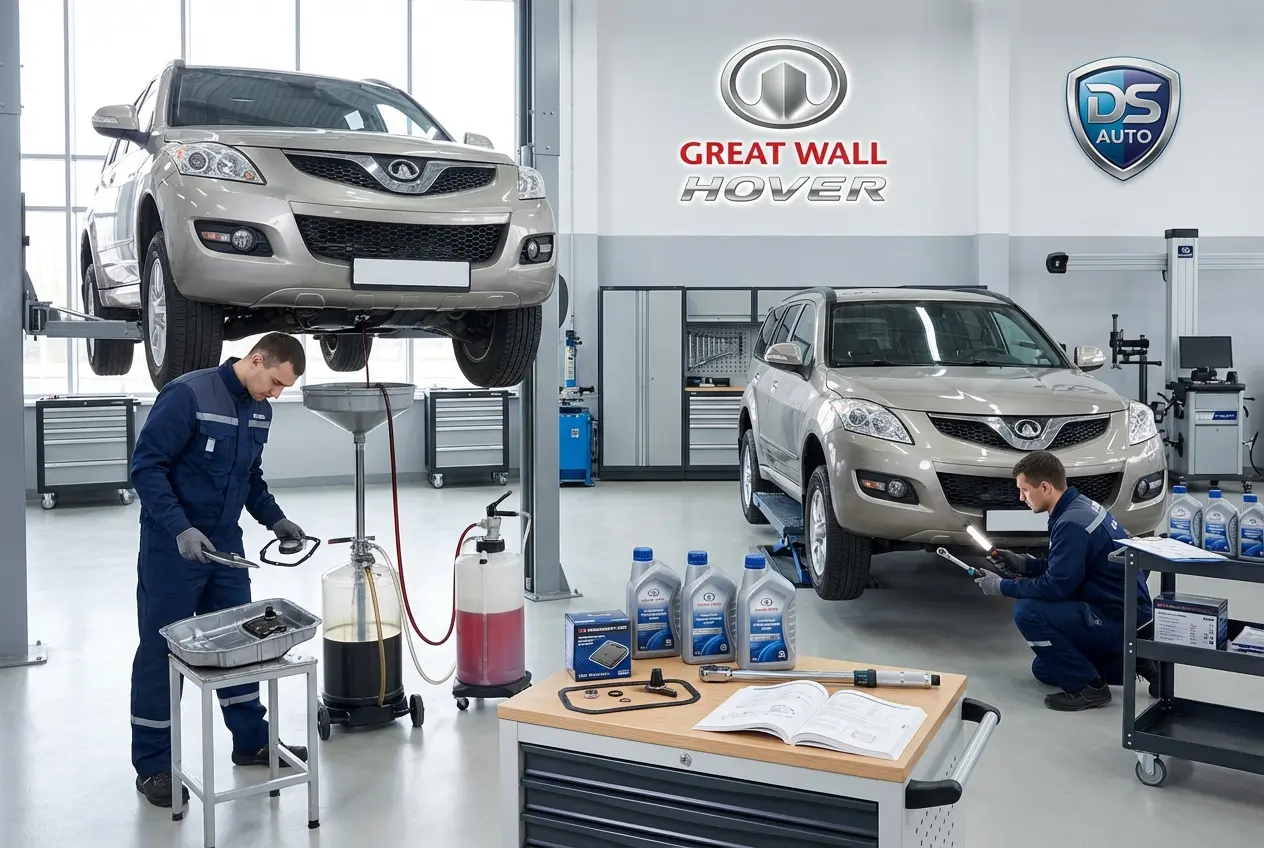 Аппаратная замена масла в АКПП Great Wall Hover в автосервисе DS Auto в Жуковском
